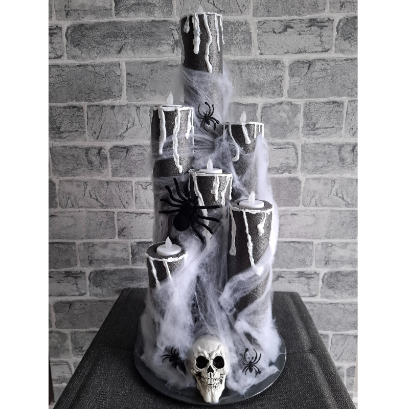 Halloween DIY Kerzenständer