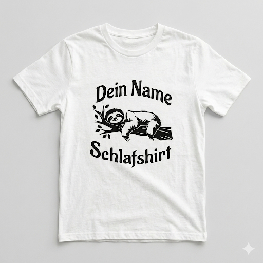 T-Shirt Faultier