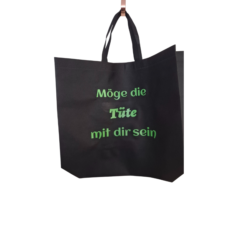 Tragetasche mit Spruch
